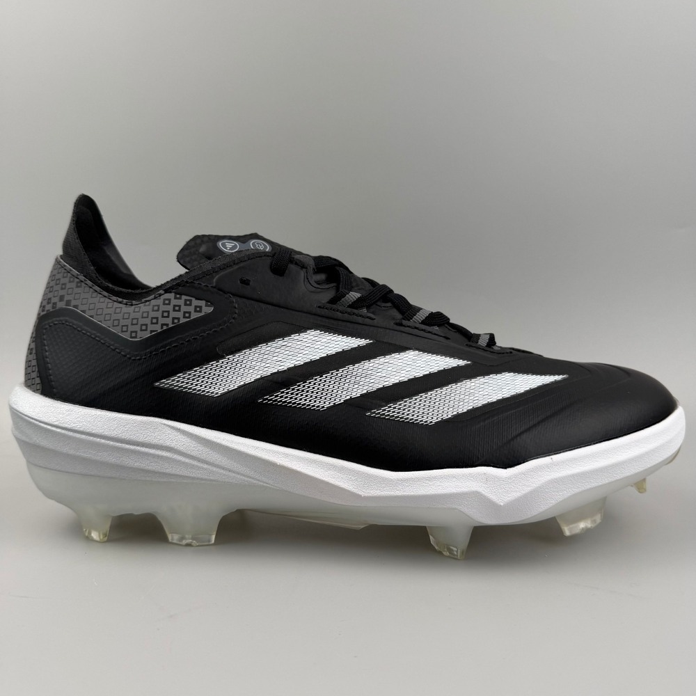 Adidas Adizero Impact TPU Baseball Cleats Men Size 10 Black White JI1467 NEW